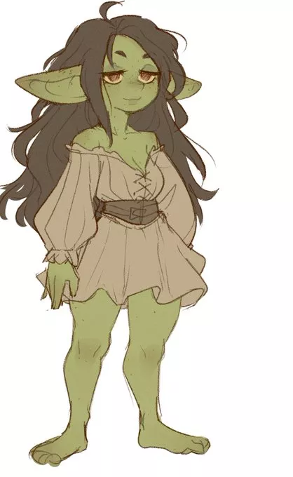 A goblin sketch by @TateOfTot