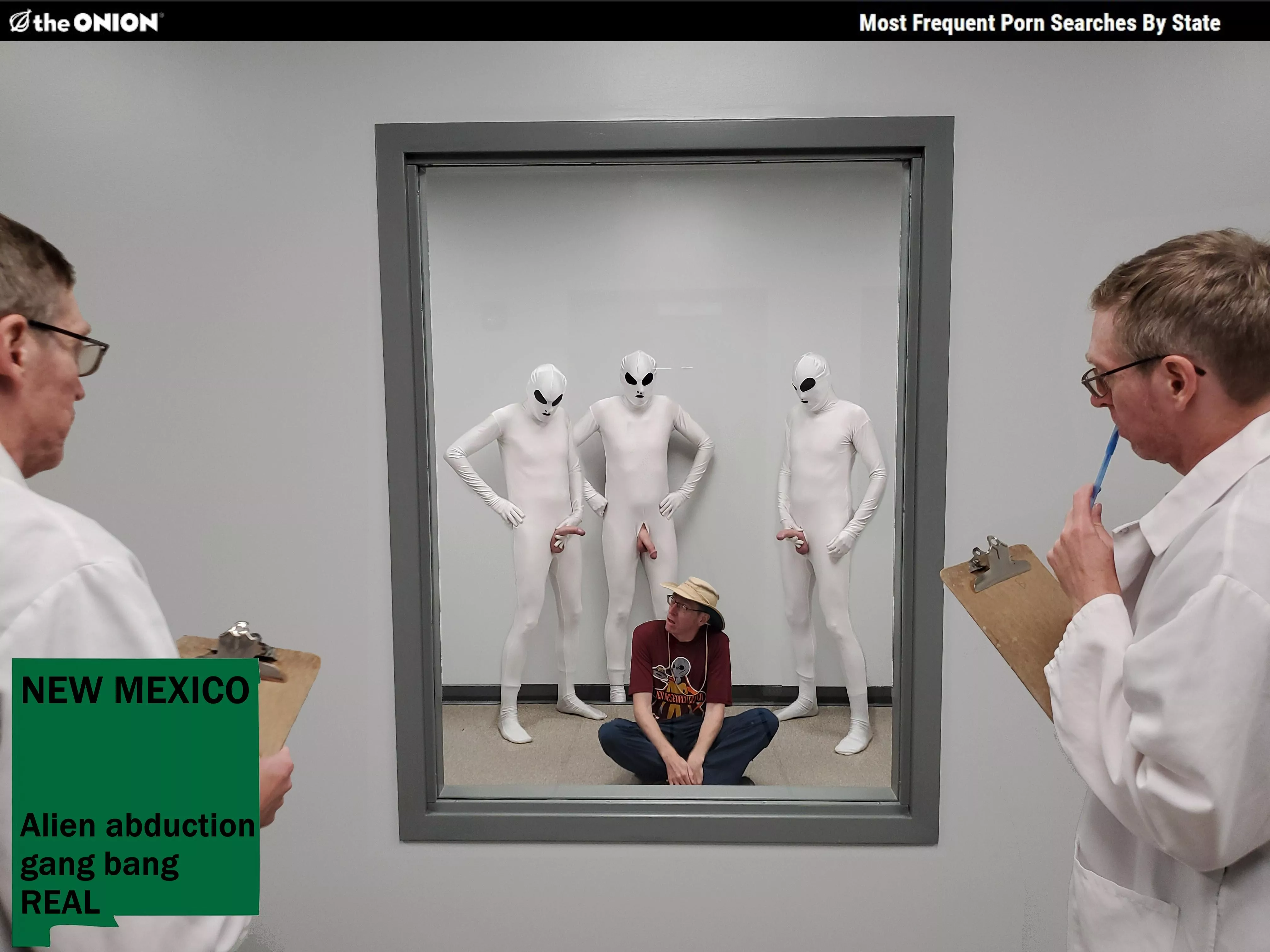 Alien abduction gang bang REAL!