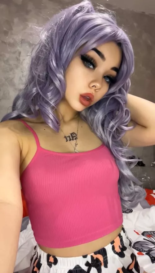 Are purple haired girls your type?