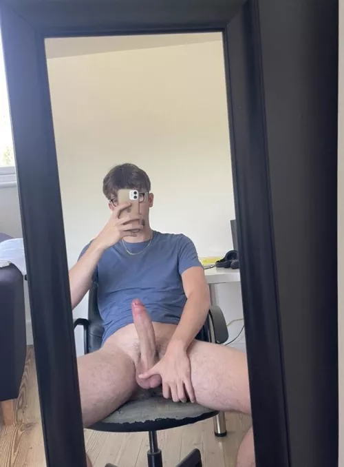 Be honest, if you walked in on me like this would you hop on and ride it?