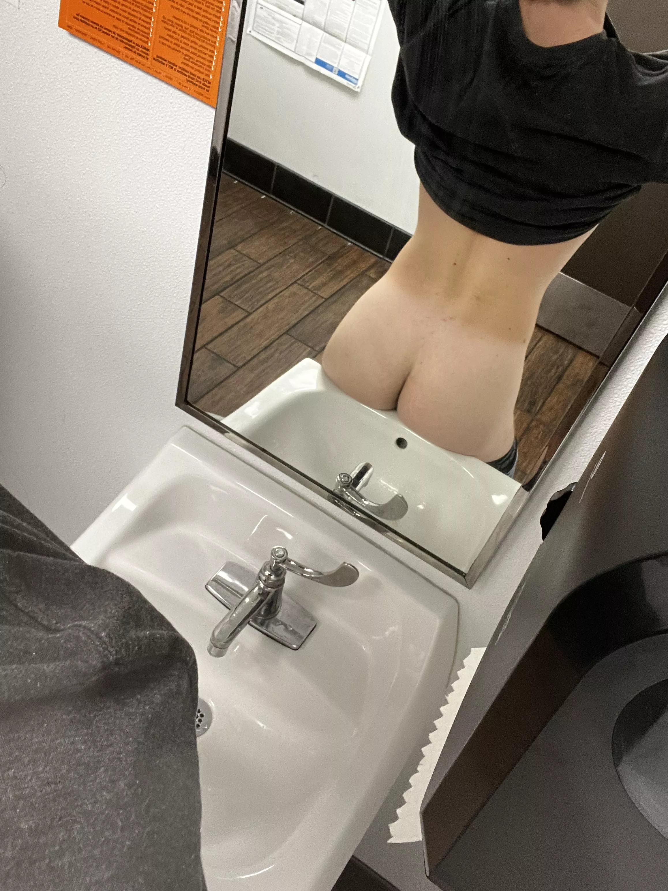 Bored at work 😣, wish someone could join me in this bathroom 🥰