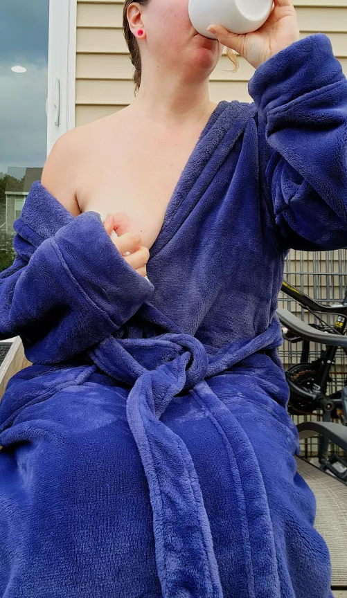 Enjoying the crisp fall breeze