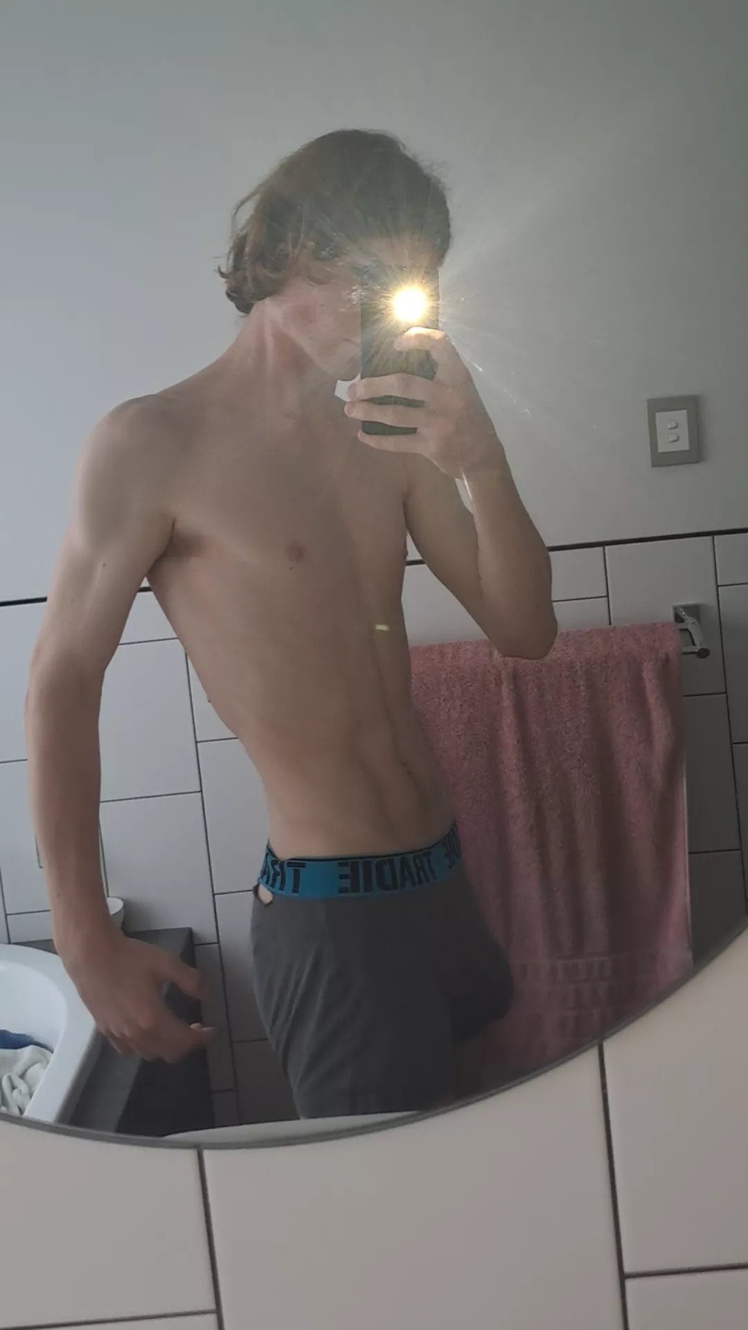 Feeling a lil frisky today. Don't mind the tear in my underwear ;)