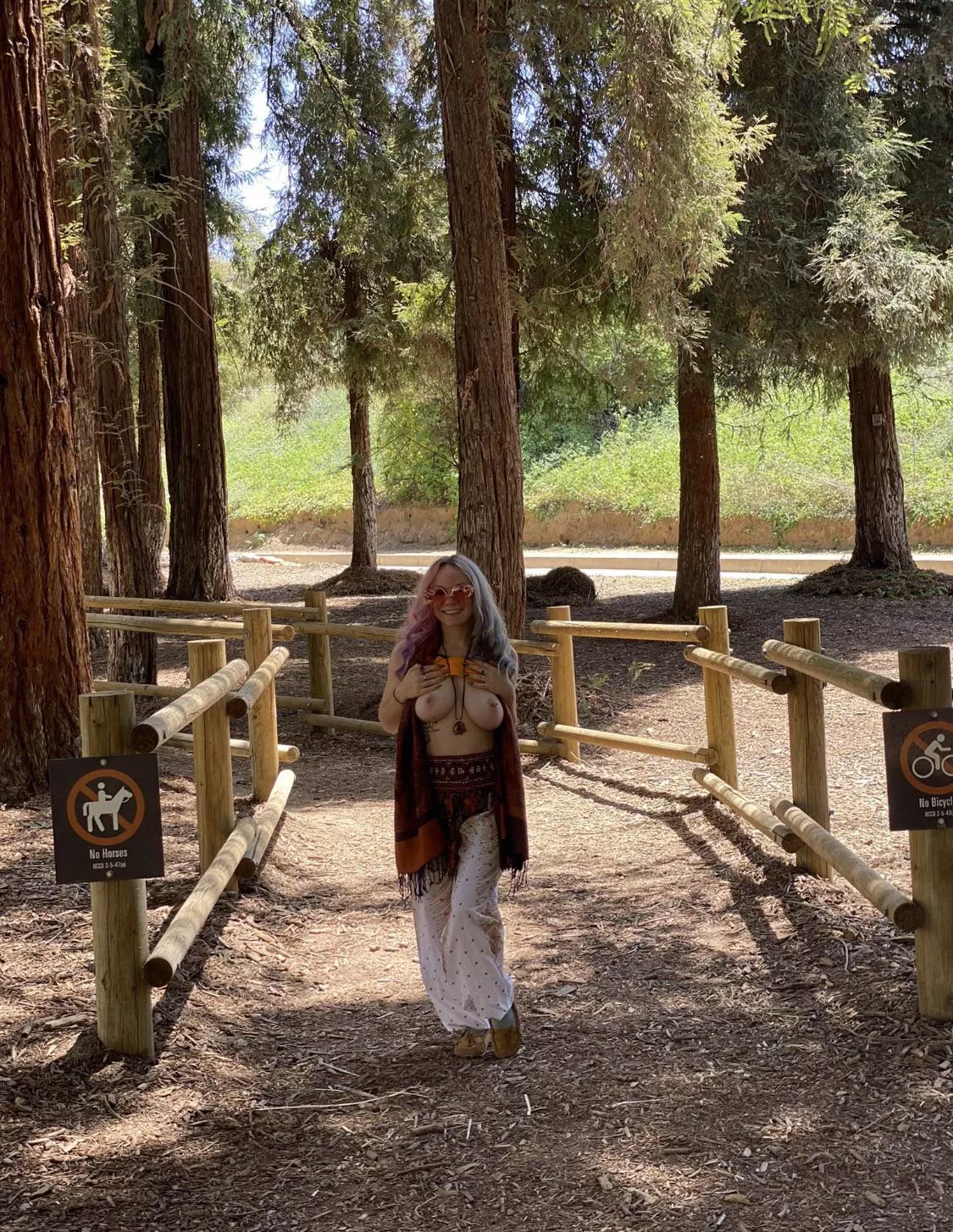 flashing to find a new hiking buddy