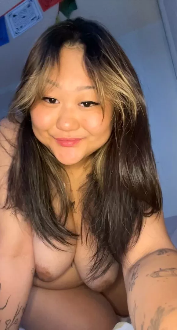 Fully naked while feeling cute so I captured the moment