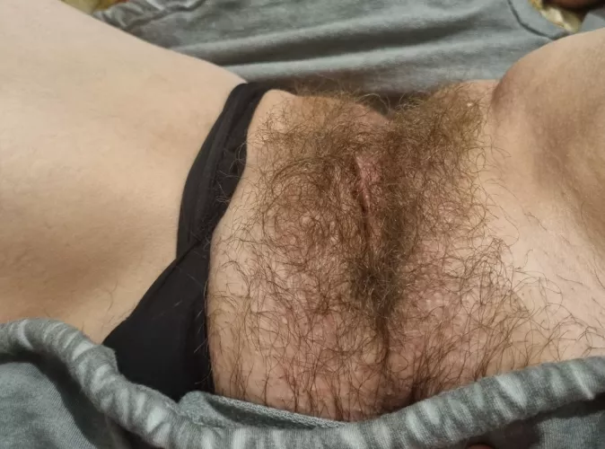 Hehe love a hairy bush work flash when no one is looking