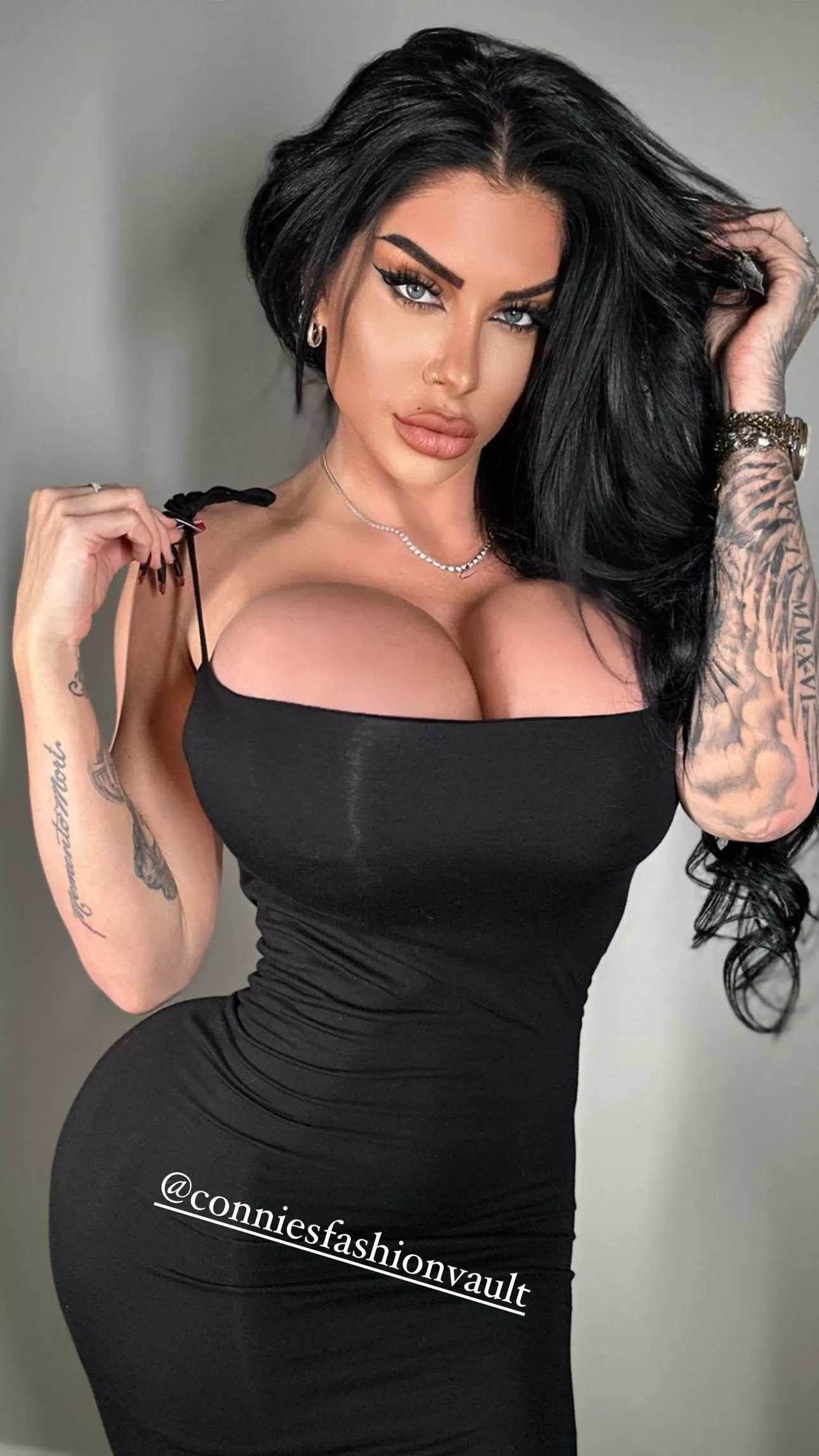 Her little black dress