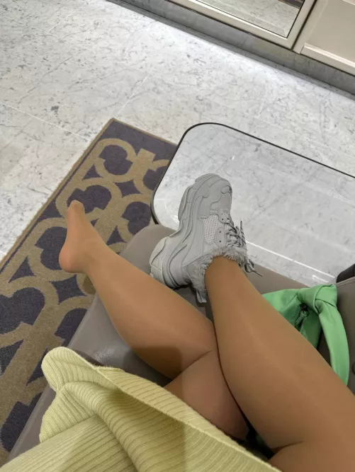 I bought myself new sneakers.