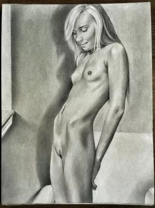 <Kylie> graphite drawing by me