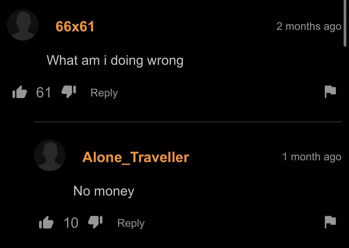 no money