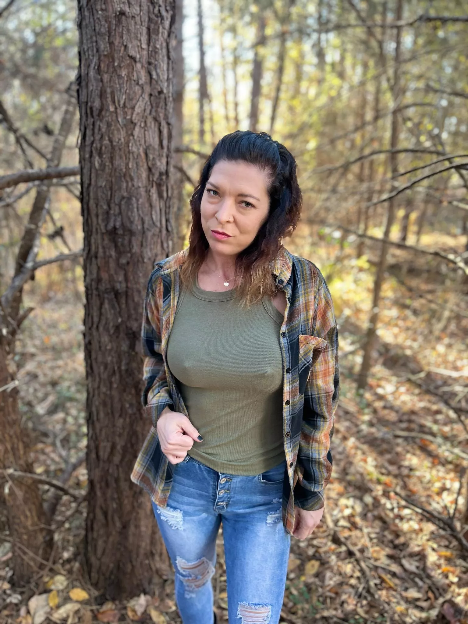 Out for a hike in the fall weather