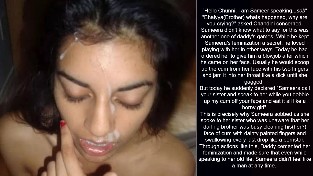 Sameera's cum filled phone call