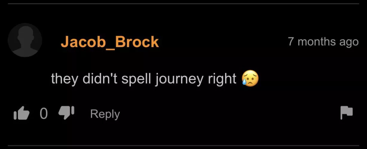 Totally spoils the mode when they don’t spell right