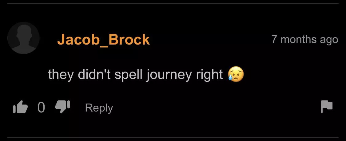 Totally spoils the mode when they don’t spell right