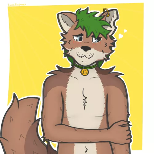 You just called him cute (and he loves it). - art by me, LuccaTheDoggy
