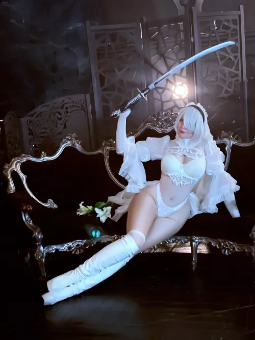 2B Bride Cosplay from game Nier: Automata by Hatarubi