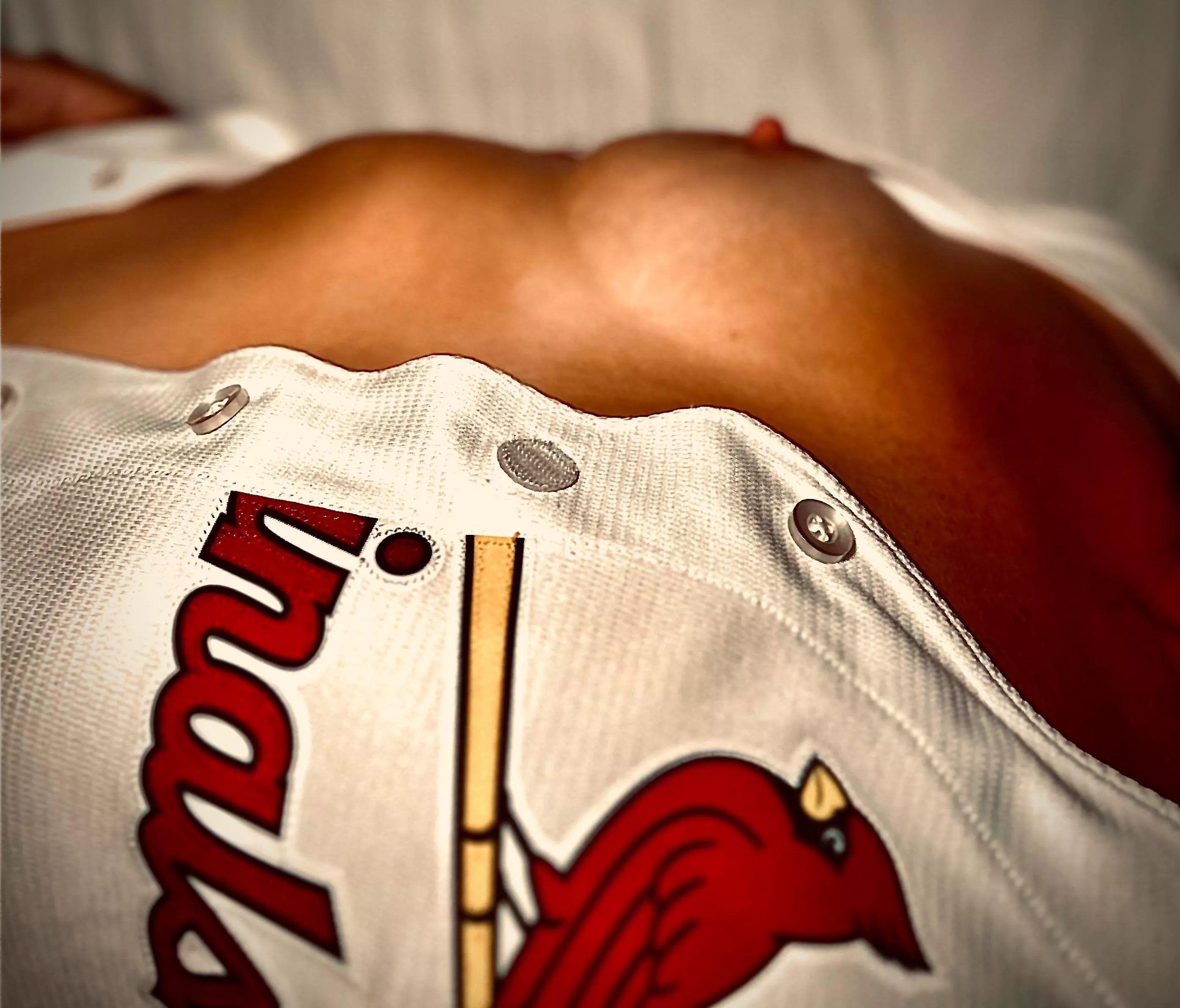 Cassandra 41f looking hot in her Cardinal jersey #NSFW