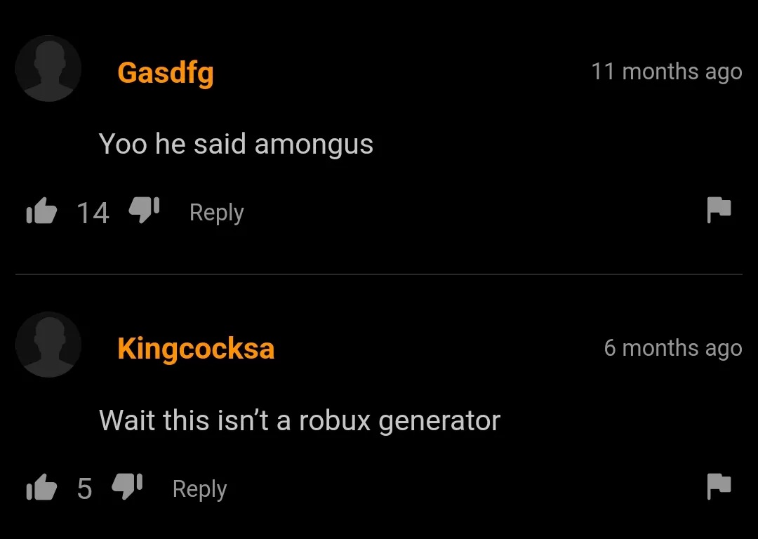 He didn't get the robux generator