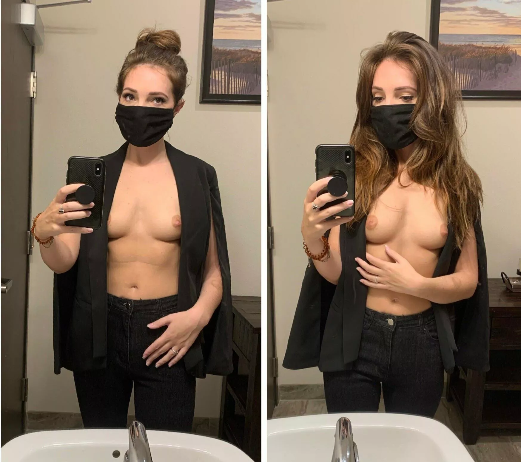 Help me seduce my boss - Hair up or down❔😏[f]