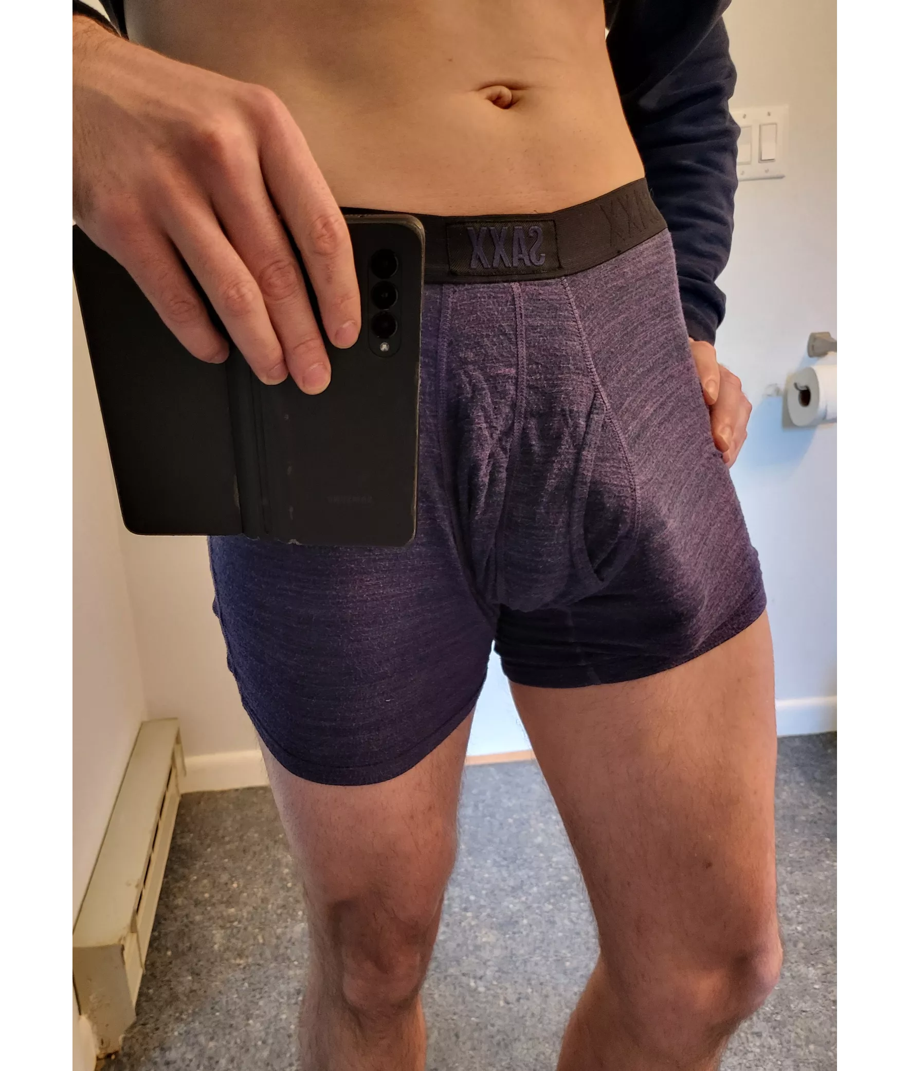 I walk around like this when I'm home. Hope you dont mind