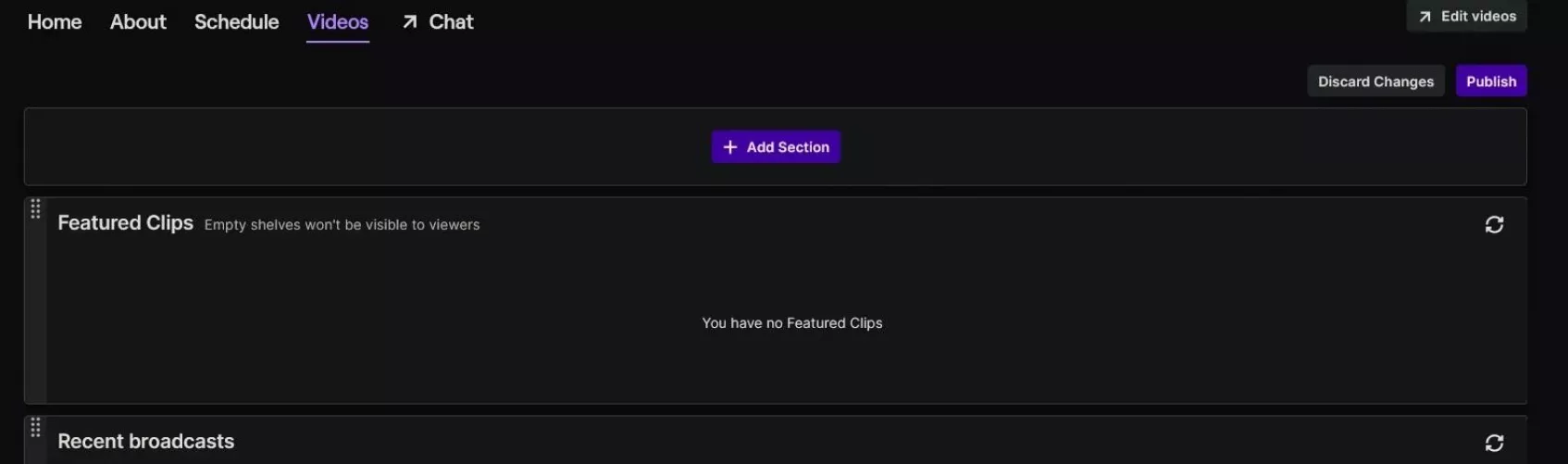 Is there a way I can replace this section with just regular clips instead of featured clips?