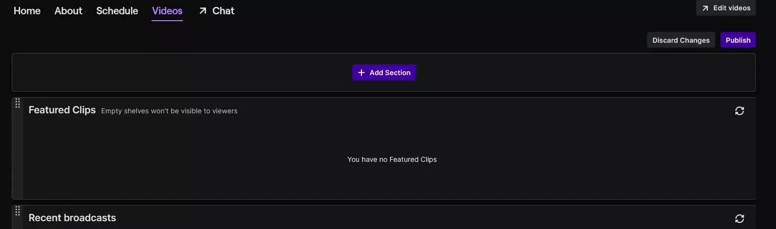 Is there a way I can replace this section with just regular clips instead of featured clips?