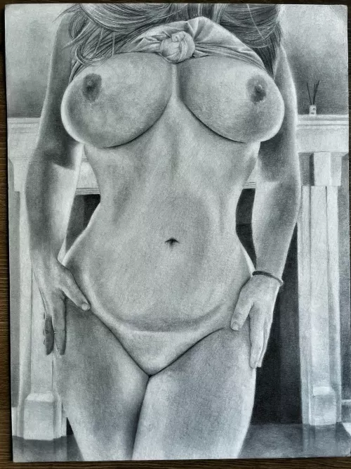'Janice' graphite drawing by me