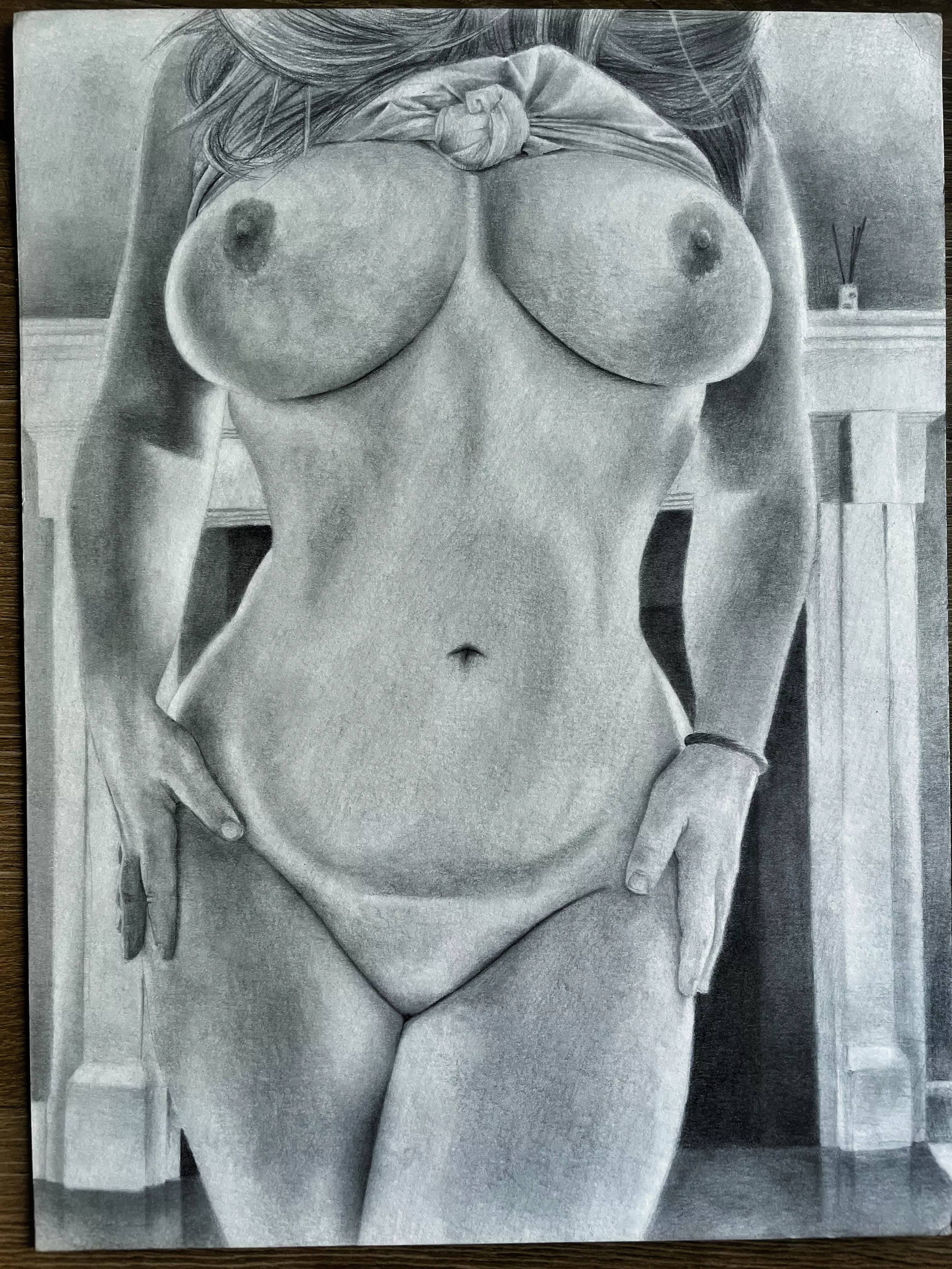 'Janice' graphite drawing by me