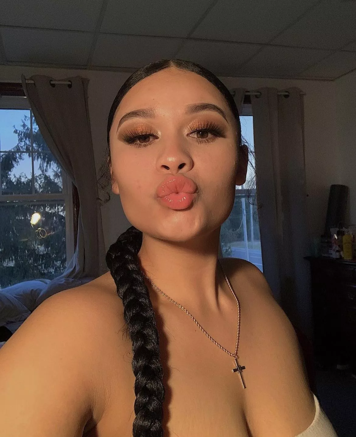 Kiss mami before she goes to church