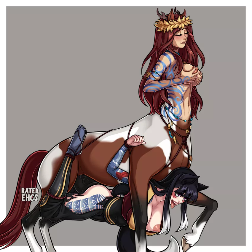 Losing to a centaur can be a scary prospect, but soon afterwards, your brain will accept your place, and you'll be full of nothing but lust and desire (ratedehcs)