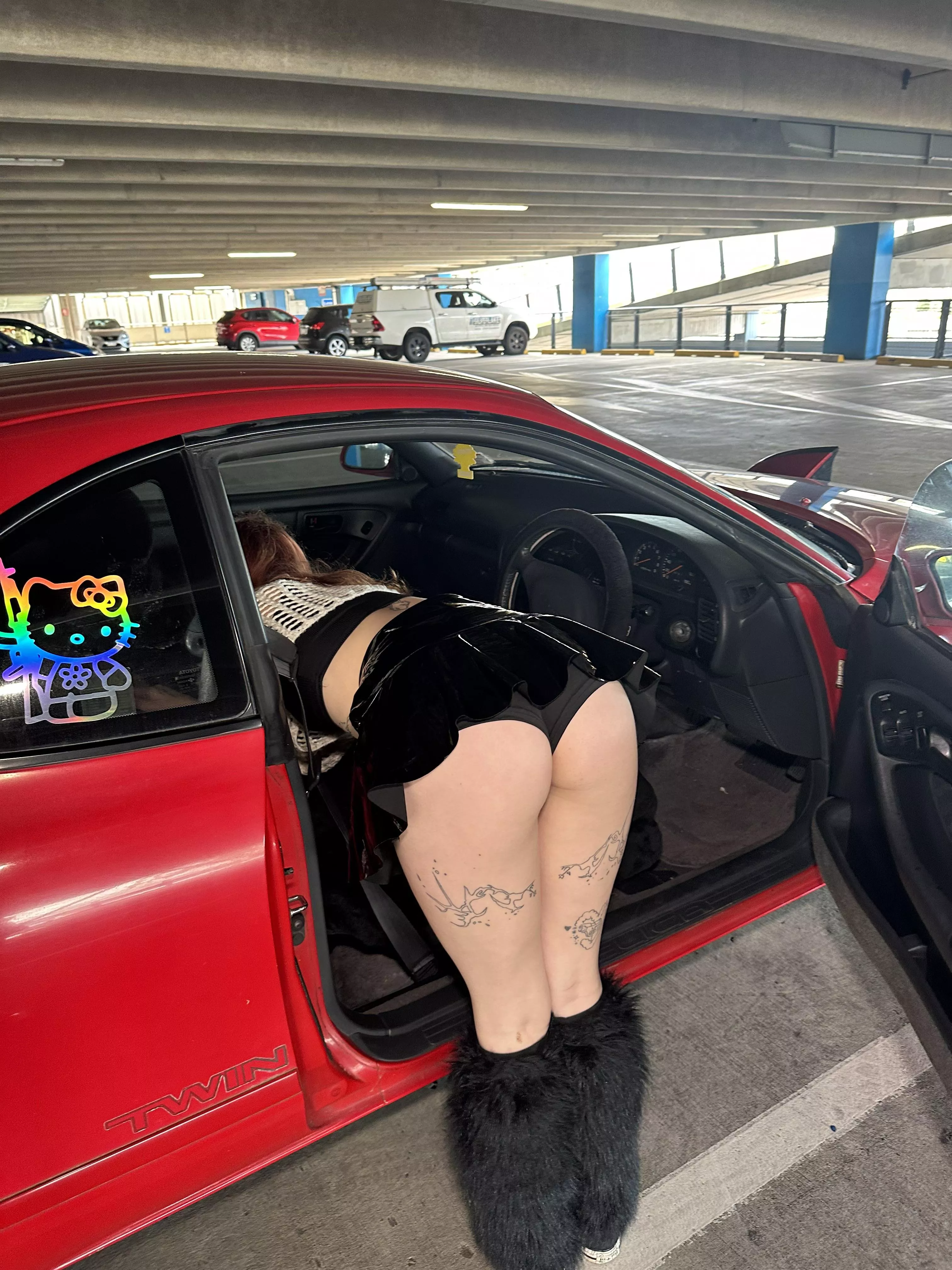 oops had to grab something out my car 🤭