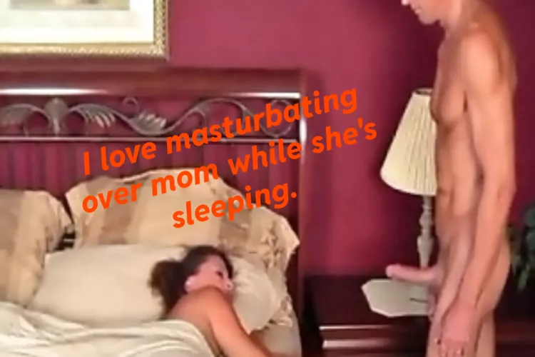 Sexy mom sleeping