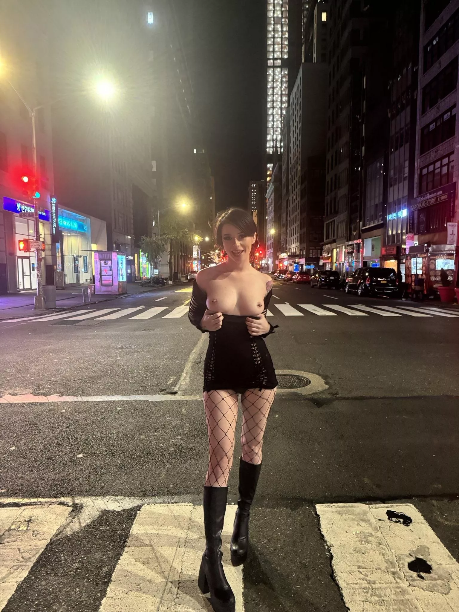 So I pulled my boobs out last night