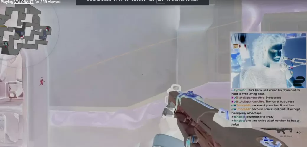 twitch show these weird colour when i go full screen anyone know how to fix? i am using opera gx browser