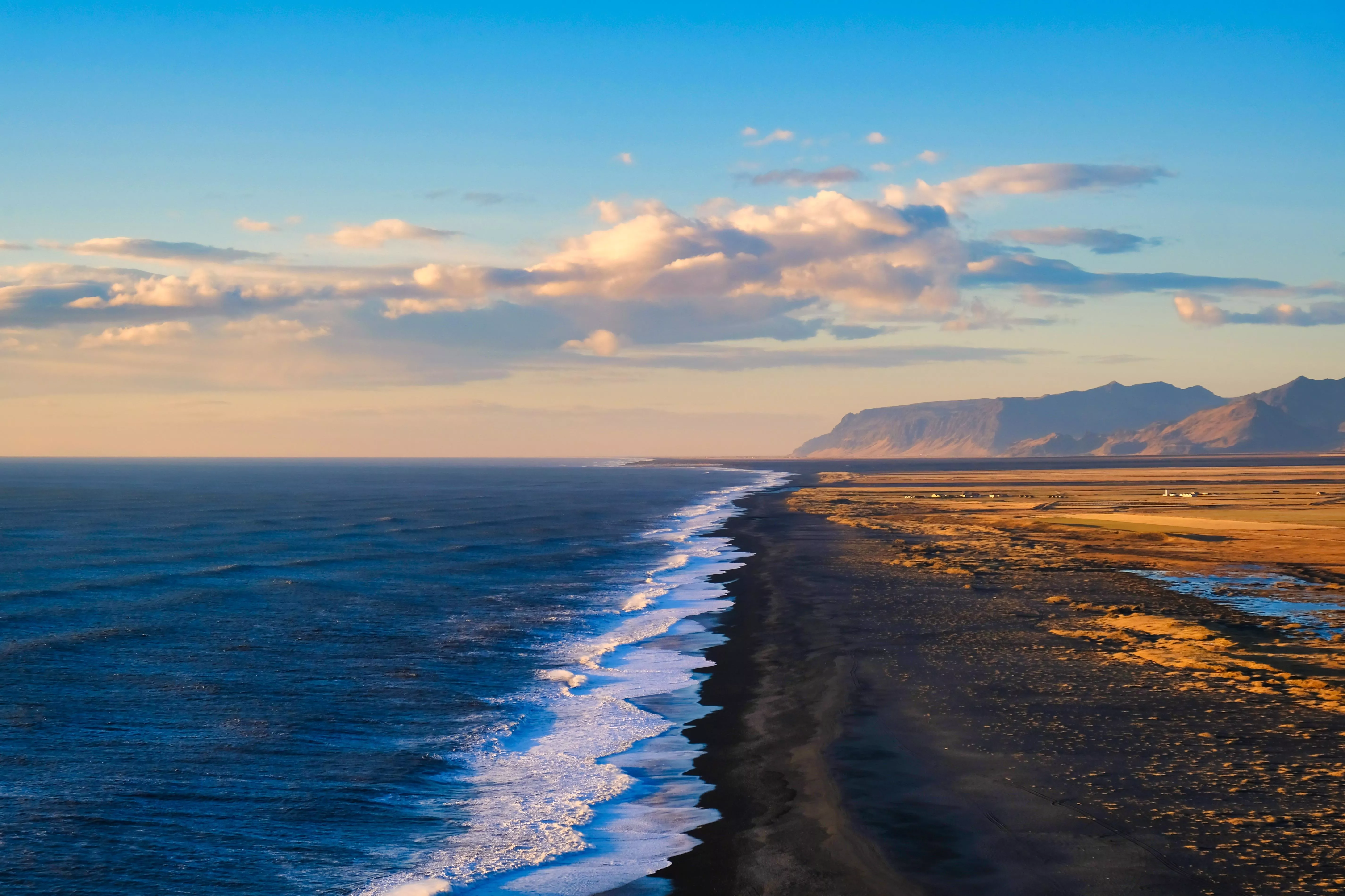 Vik, Iceland. Blue, Black and Green! (OC)