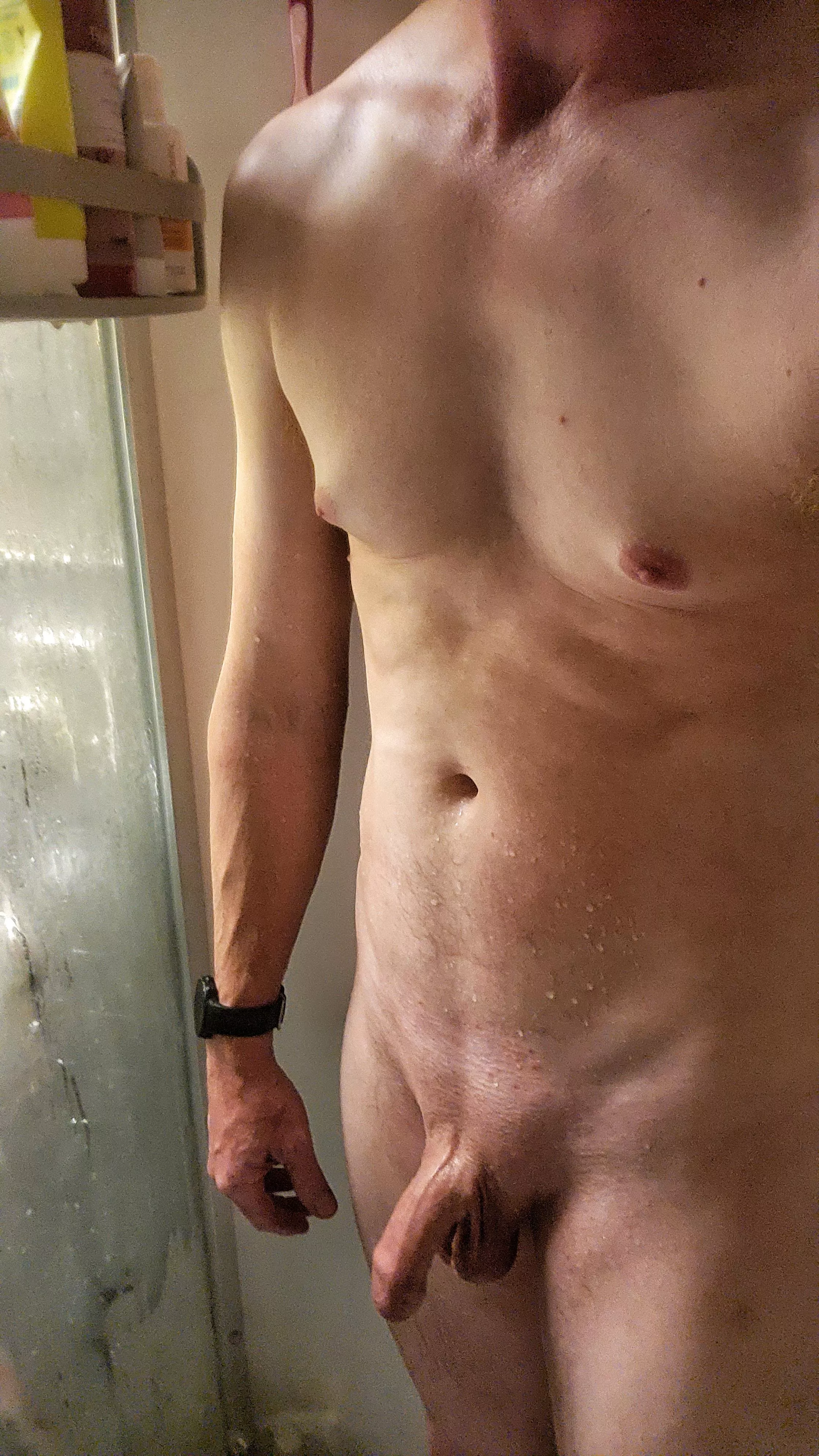 Could you grab the soap please? Seems I've dropped it again