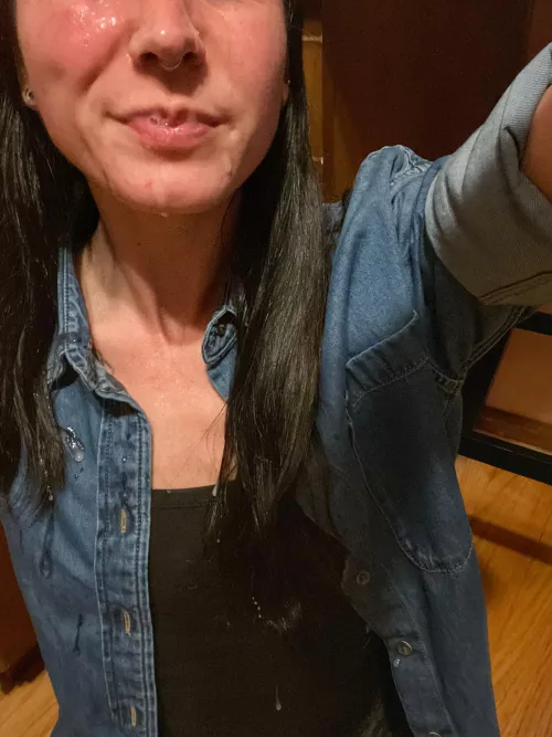 Ended the day with a messy facial