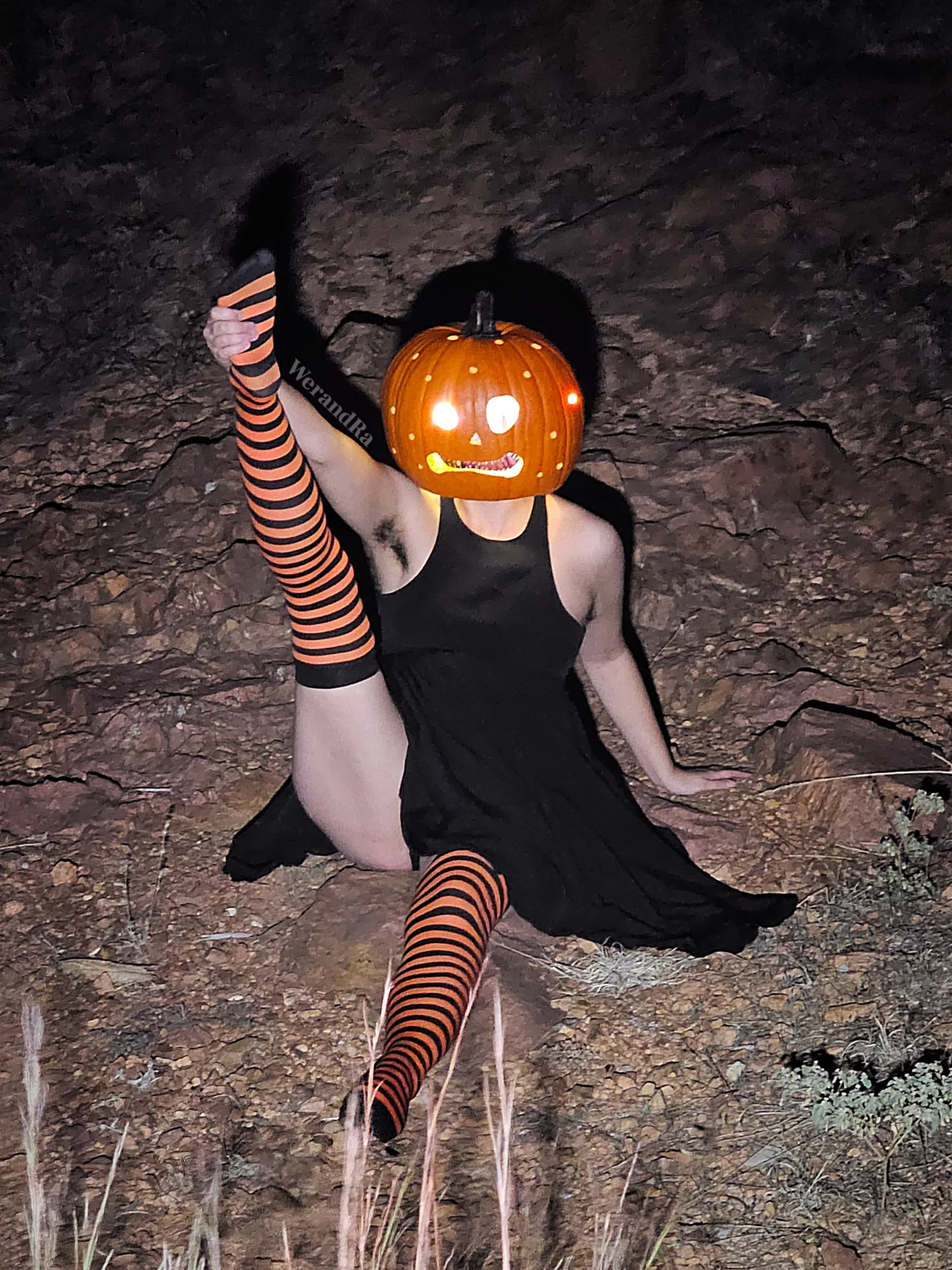 Hairy armpit, thigh, and sock combo from our Halloween shoot 🎃