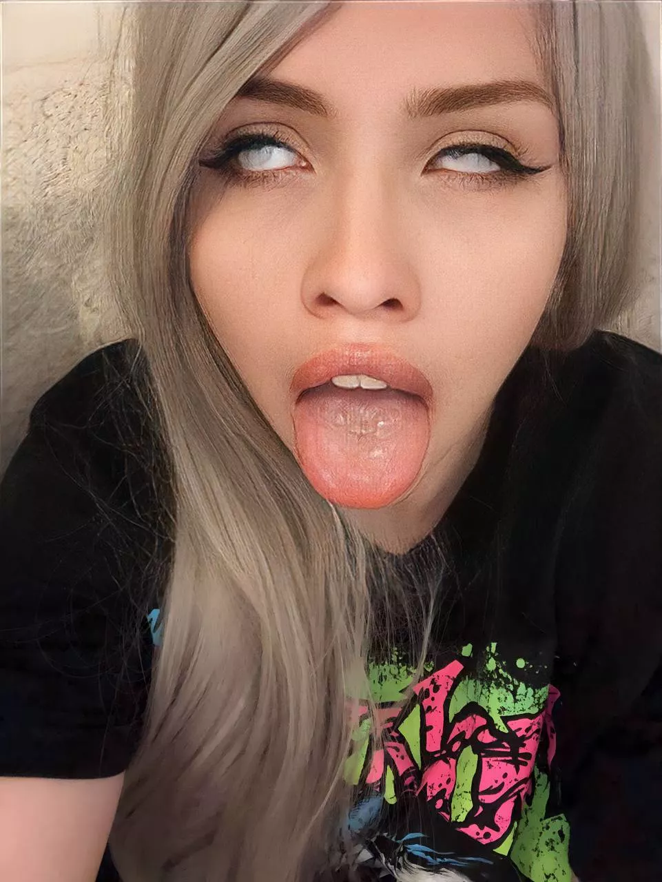 I almost do totally white eyes!