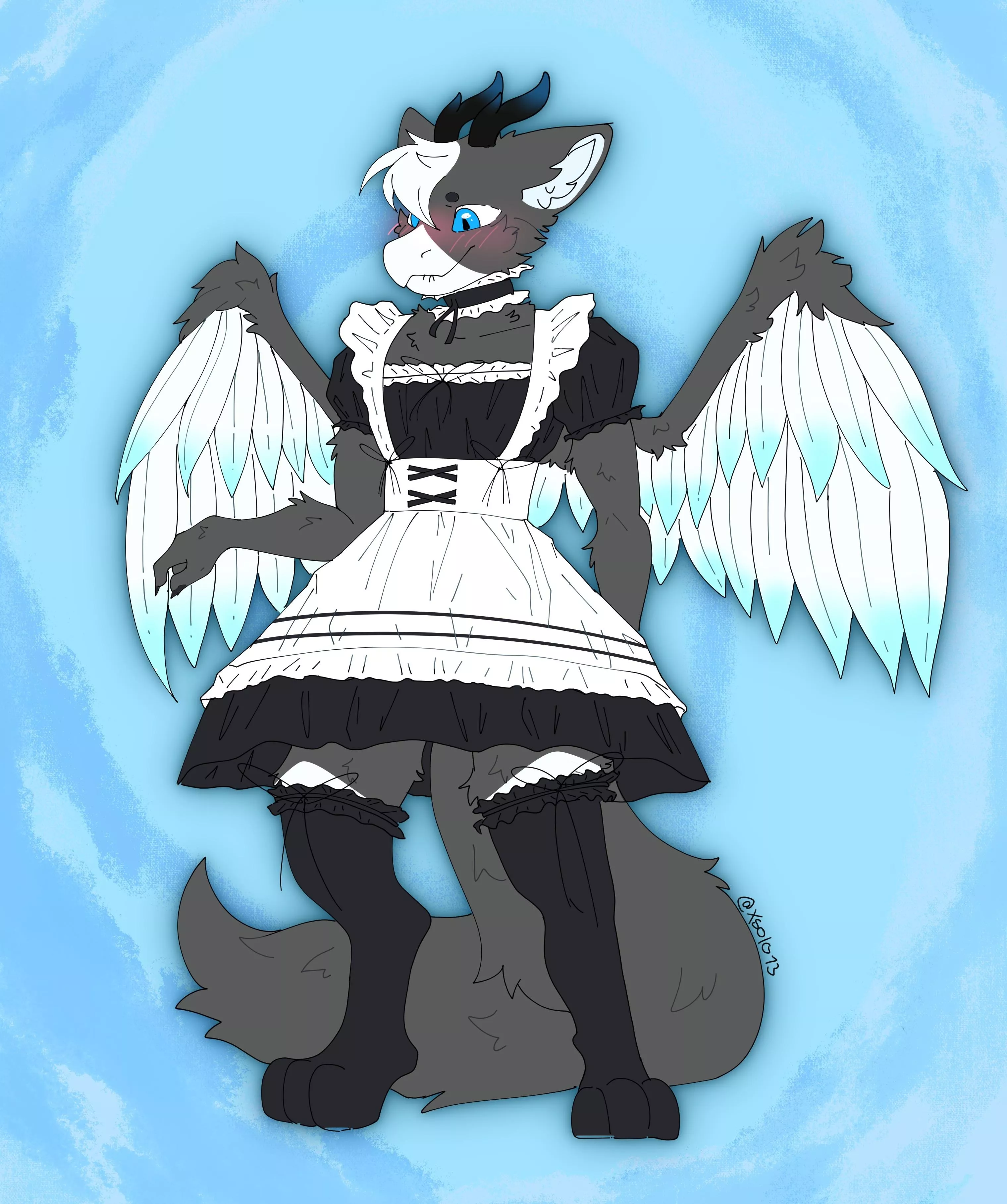 I had so much fun drawing this dress X3 (Commission I did for AllGameFan-Ratters on Reddit)