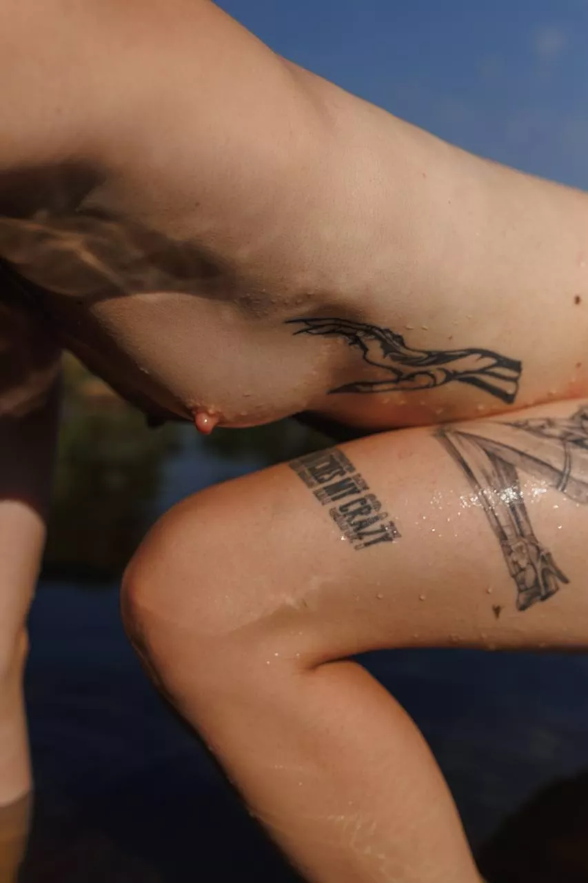 I like getting out of the water naked