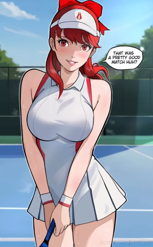 Kasumi playing tennis (LepyPepy)