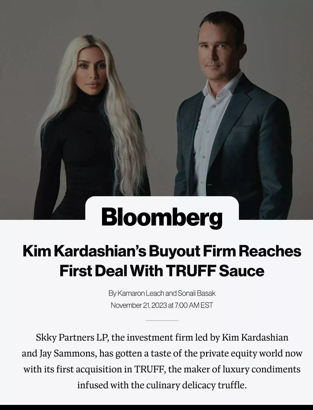 Kim's new move with TRUFF
