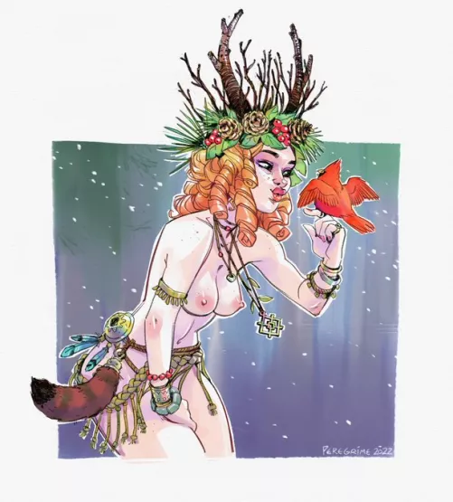 Merry Druidic Winter Solstice!, by @NSFWPeregrime