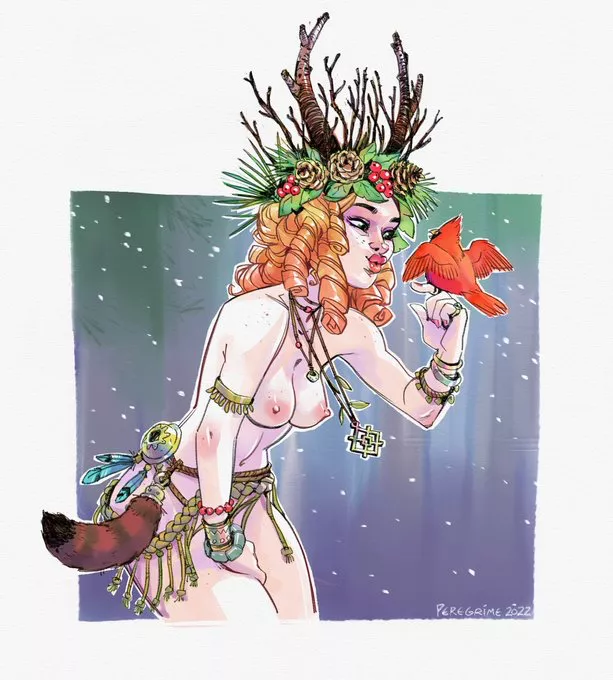Merry Druidic Winter Solstice!, by @NSFWPeregrime