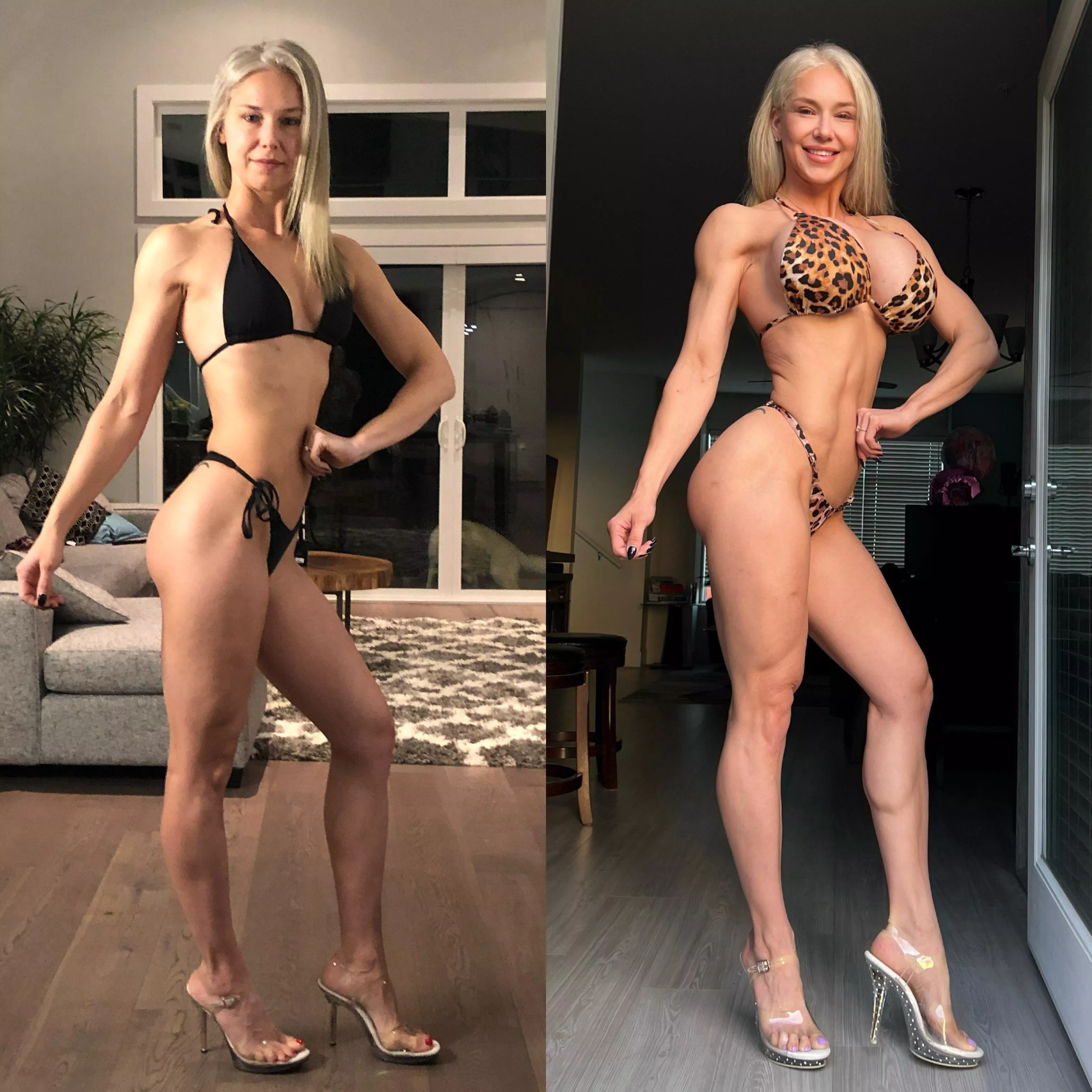 My 4 year transformation from sad & skinny to beaming & bountiful ❤️