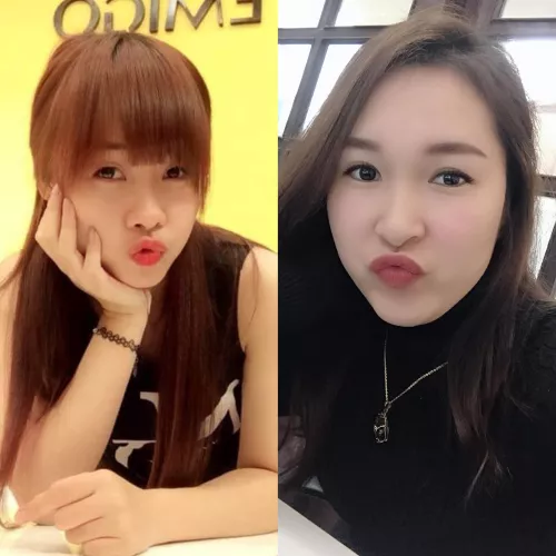 my classmate . You choose to kiss the girl on the left or right