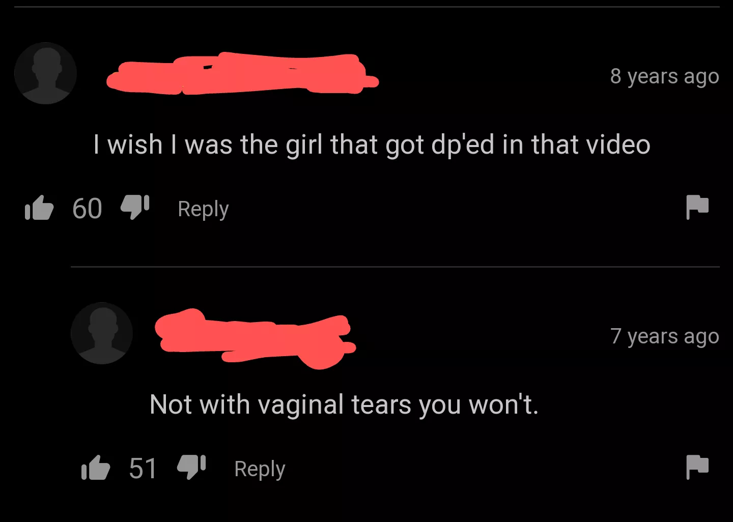 Not with them vaginal tears