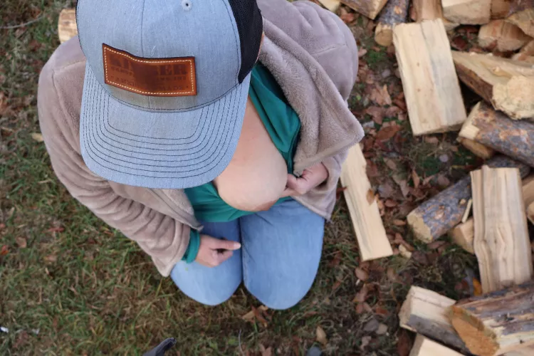 One boob needed some fresh air