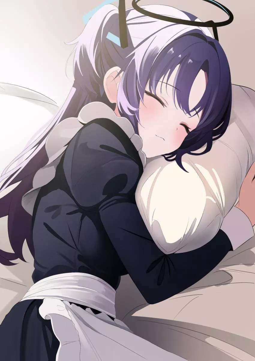 Pillow hugged by an angel